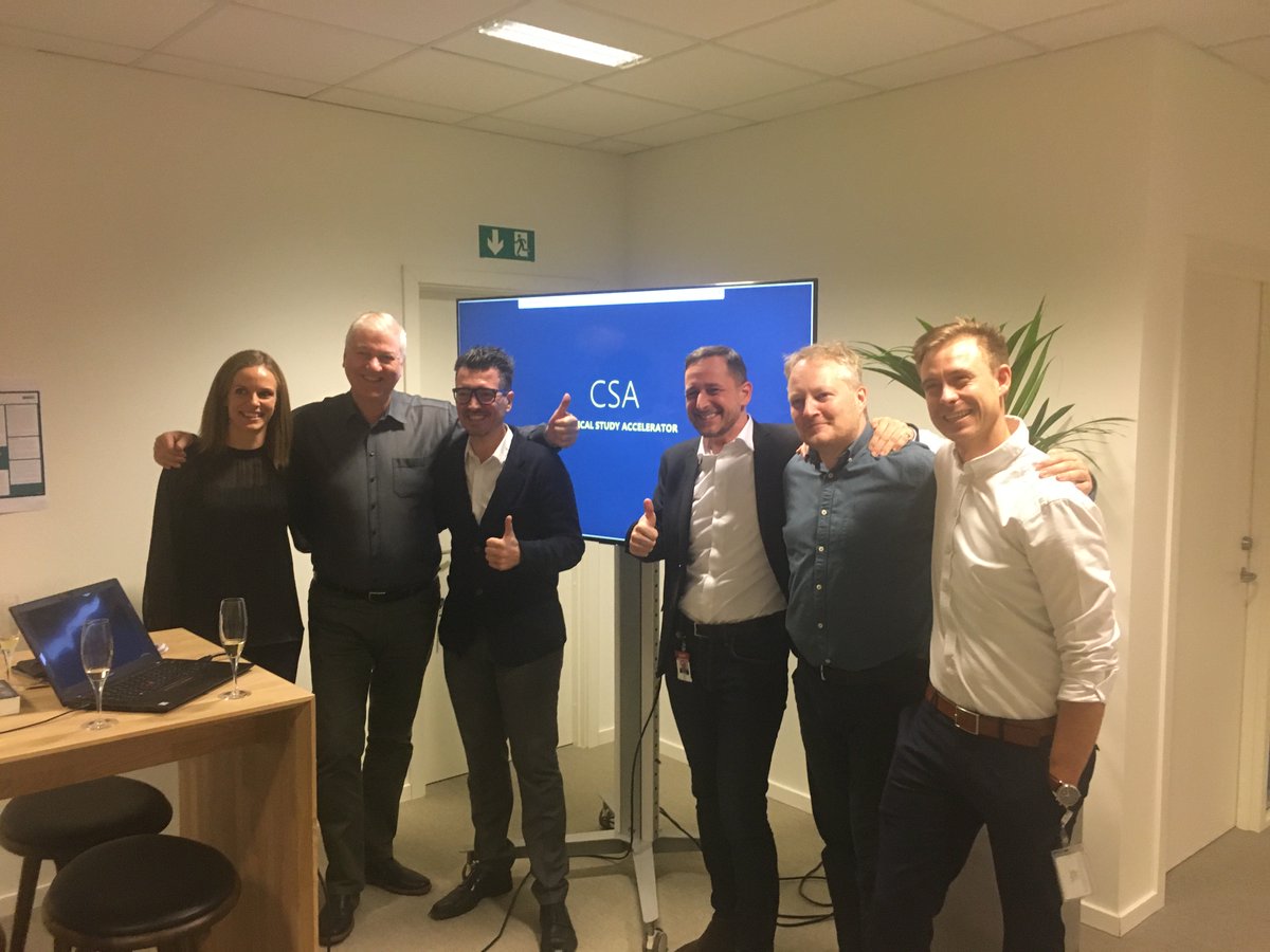 nnit's tweet photo. We are super proud to see NNIT’s first #corporateentrepreneurs get their final go and thumbs up in front of NNIT’s #Growth Board. The team has worked on developing #IoT in Clinical Trials – the product is now launched https://t.co/5DekFlfDQY #lifesciences #clinicaltrials https://t.co/f6XmdyzvD9