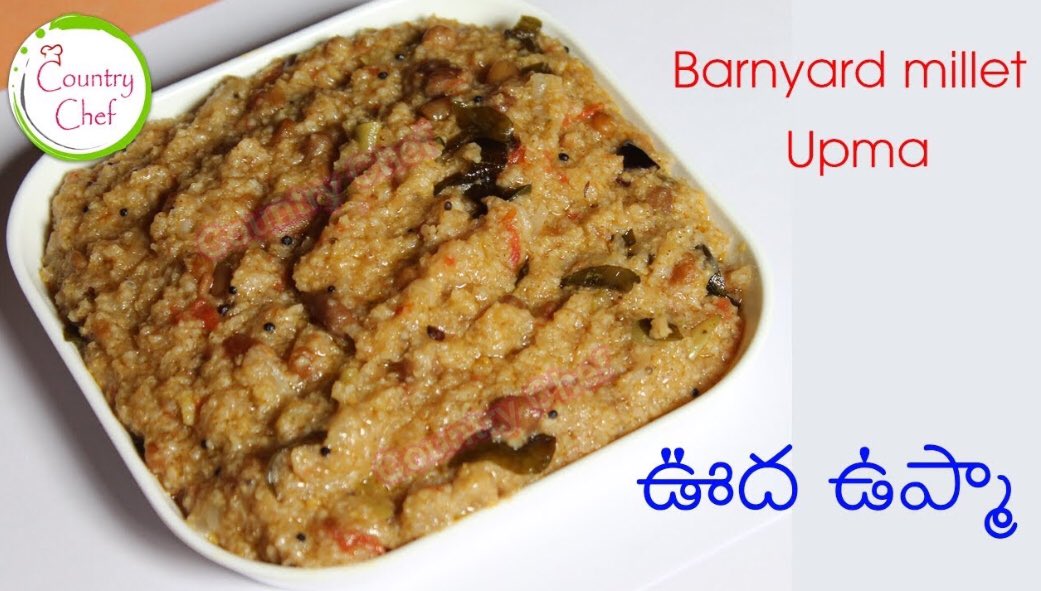 susmithaed's tweet photo. Watch latest recipe - Barnyard millet Upma in country chef 👩‍🍳 
https://t.co/vn8VWkAVLm https://t.co/ZU5OzLNZ3o