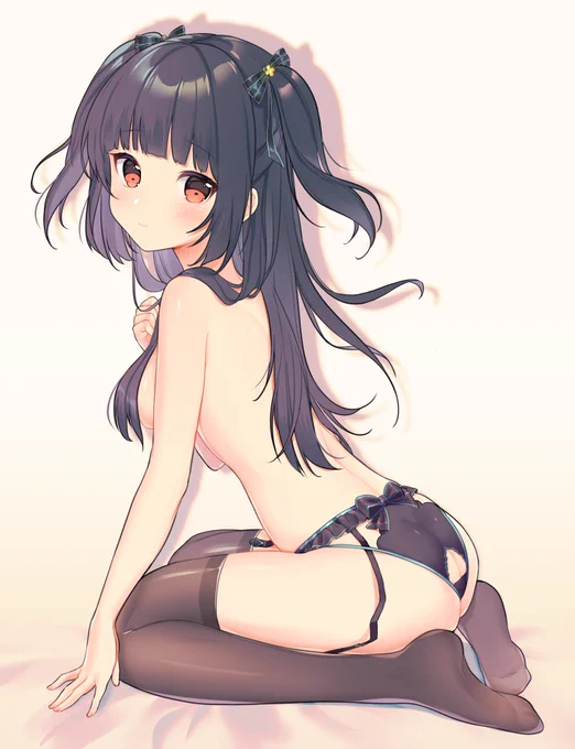 表紙の黒髪ちゃん? 