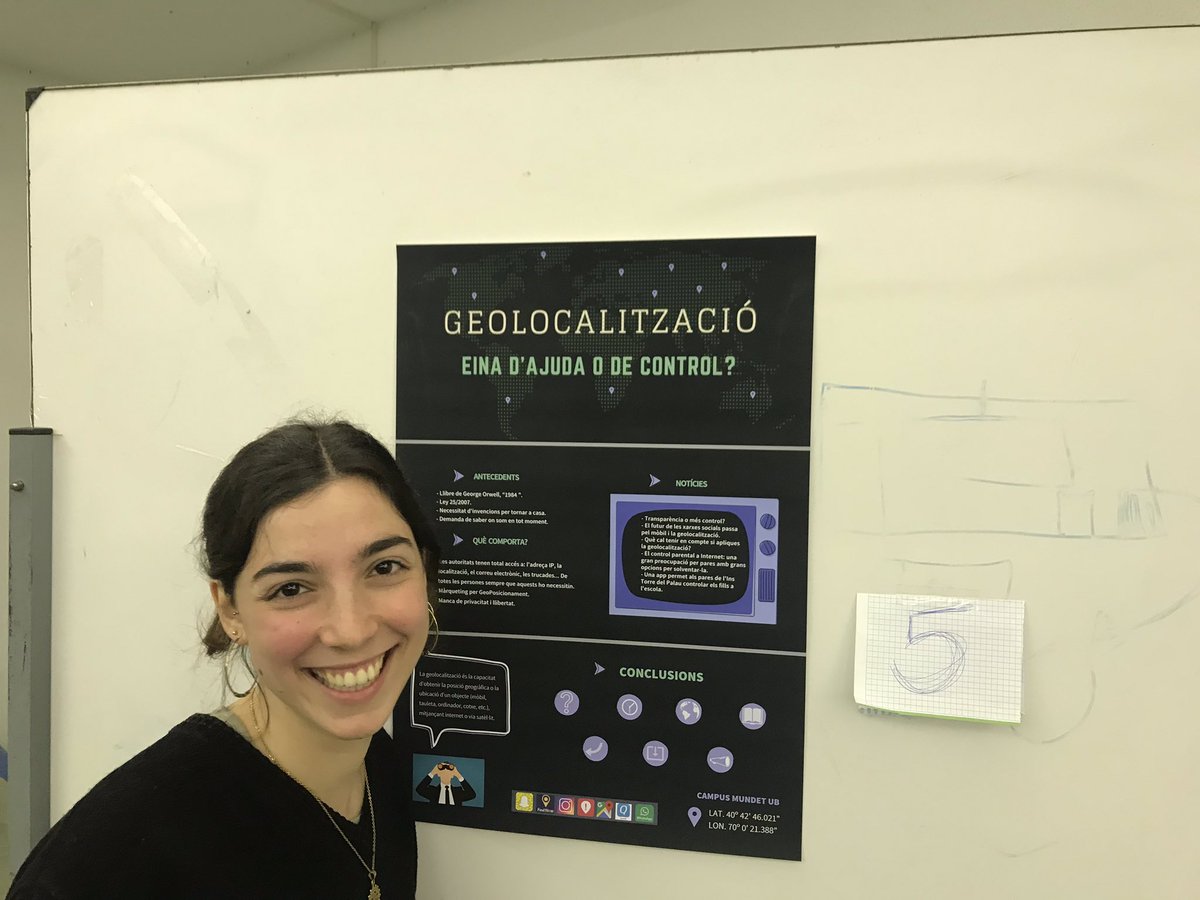 margrau00's tweet photo. Avui hem començat les presentacions del Simposium‼️‼️ La nostre es sobre la Geolocalització📍 https://t.co/9AxB0R2CUI