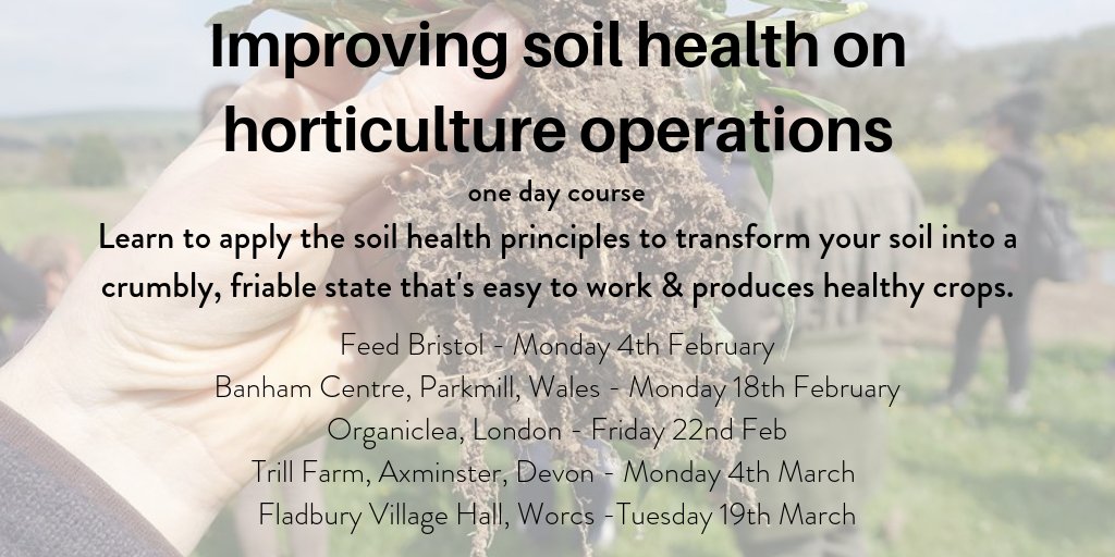 niels_corfield's tweet image. #SoilHealth for #horticulture #courses:

04-02-19 #Bristol facebook.com/events/2010918…

18-02-19 #Wales facebook.com/events/3277129…

22-02-19 @organiclea #London facebook.com/events/5132220…

04-03-19 @trill_farm #Devon
facebook.com/events/7154034…

19-03-19 #Worcestershire
facebook.com/events/1864584…