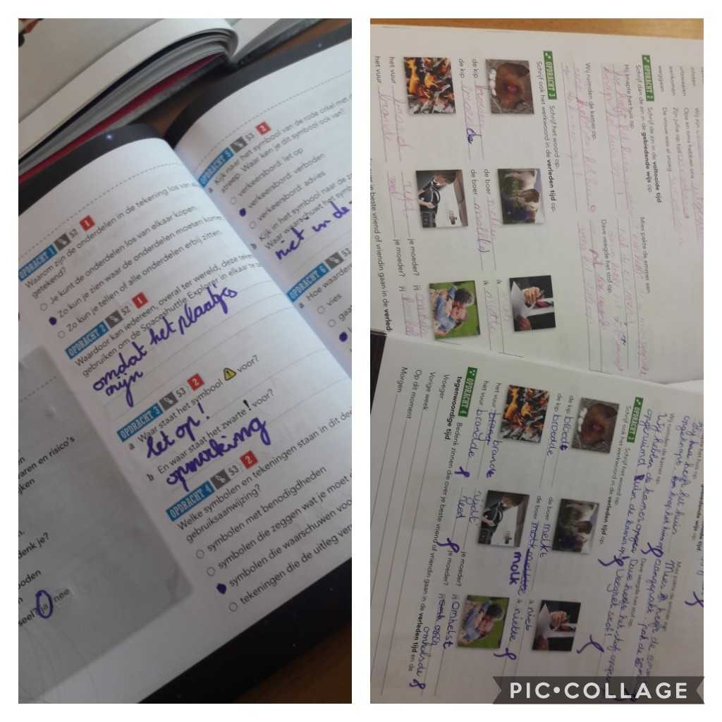 obs2master's tweet photo. In het kader van paarse vrijdag heeft groep 8 besloten om met de kleur paars te schrijven of na te kijken #paarsevrijdag https://t.co/9Xg9FrtSGD