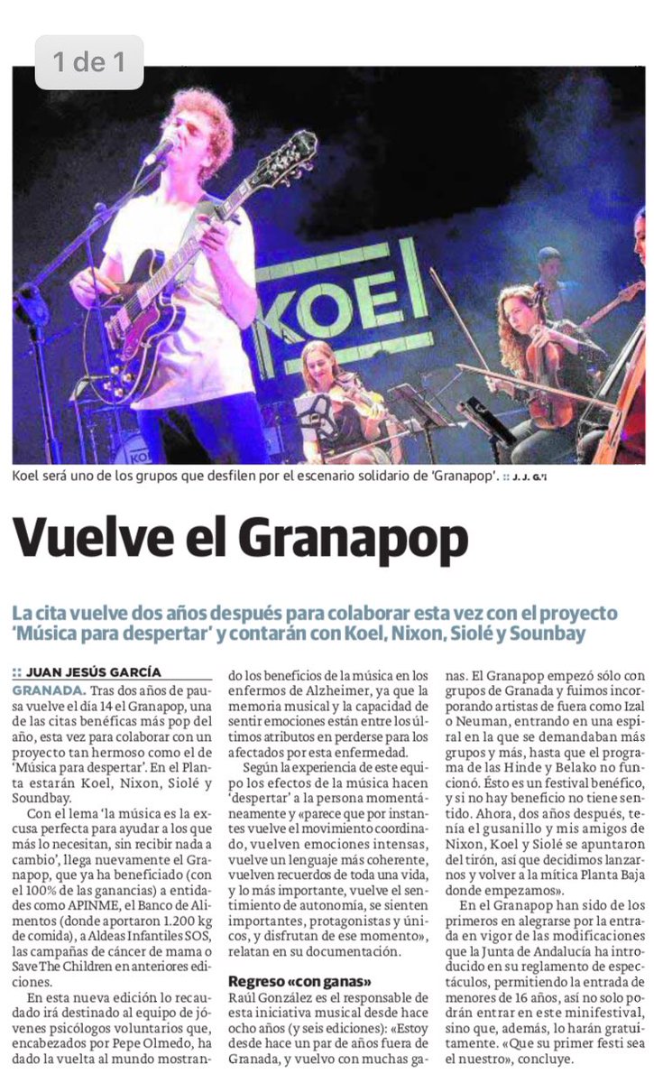 Hoy salimos en <a href="/ideal_granada/">ideal_granada</a> ☺️