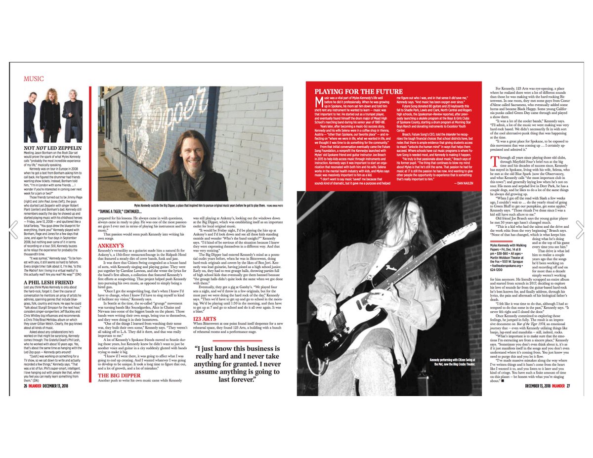 “Seriously, <a href="/MylesKennedy/">Myles Kennedy</a> is the biggest music star to come our of Spokane since Bing Crosby.”

Check out this awesome cover story on Myles Kennedy in <a href="/TheInlander/">The Inlander</a>!