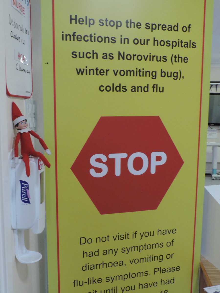 NWAngliaFT's tweet photo. Are you feeling unwell? Please help us to protect our patients by avoiding visiting patients in our hospitals if you have symptoms of the winter vomiting bug, colds and flu 🤢 #HollyMcJingle https://t.co/jiH3dhIo2M