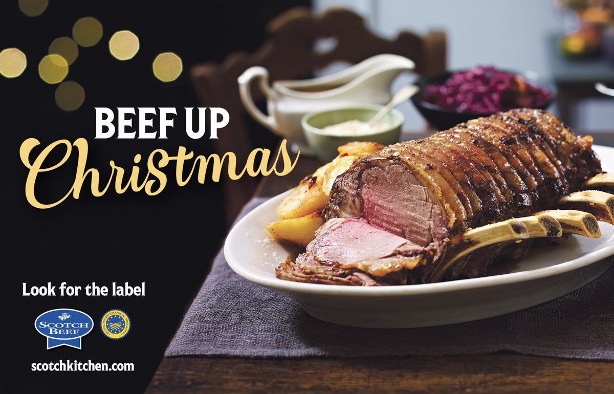 Over 2.4 million Scottish consumers will be inspired to choose Scotch Beef PGI as the perfect festive choice in a high-impact Christmas campaign launched by QMS bit.ly/2UJWtHF #buyscotch #scotchxmas