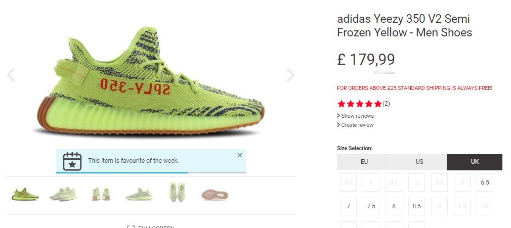 yeezy yellow foot locker