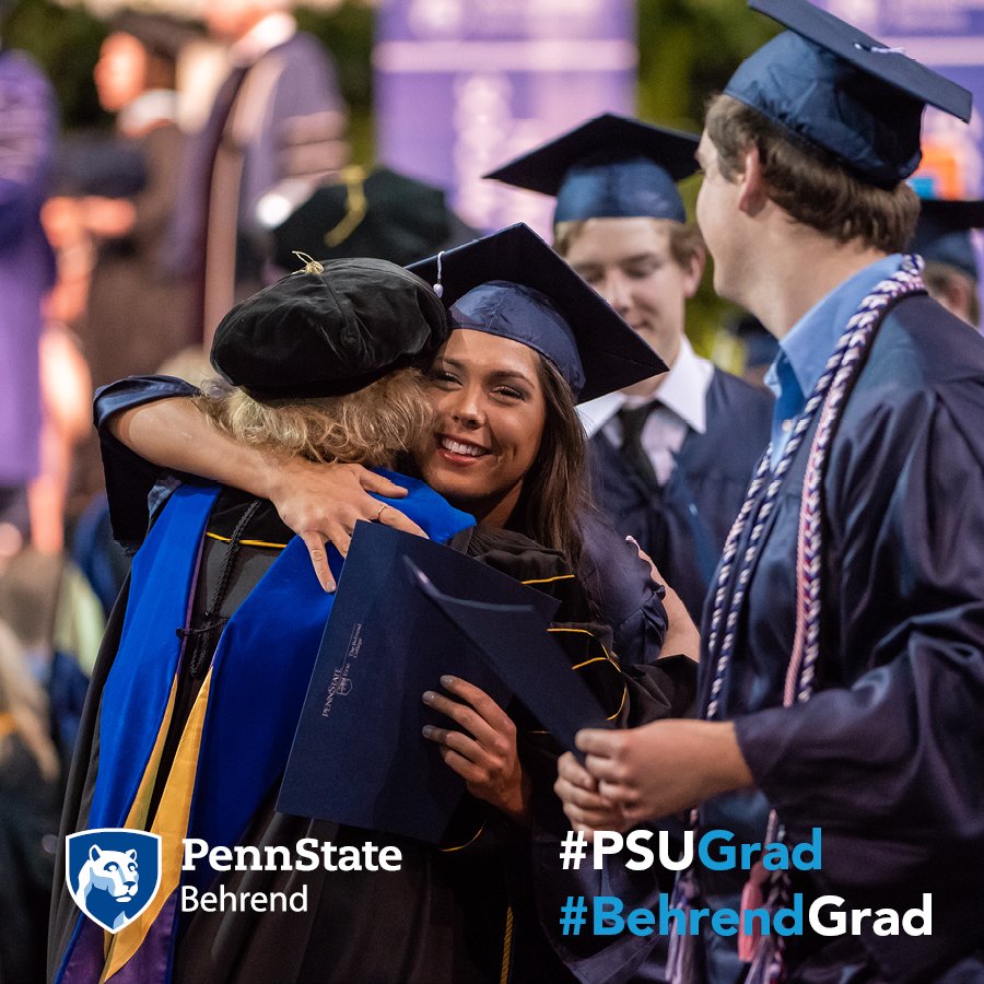 PSBehrend's tweet photo. It's our favorite day of the semester! #WeAre so proud of our students and are excited to welcome more than 200 graduates to the @Penn_State and #Behrend alumni family! #PSUGrad #BehrendGrad https://t.co/KCObeazrpR