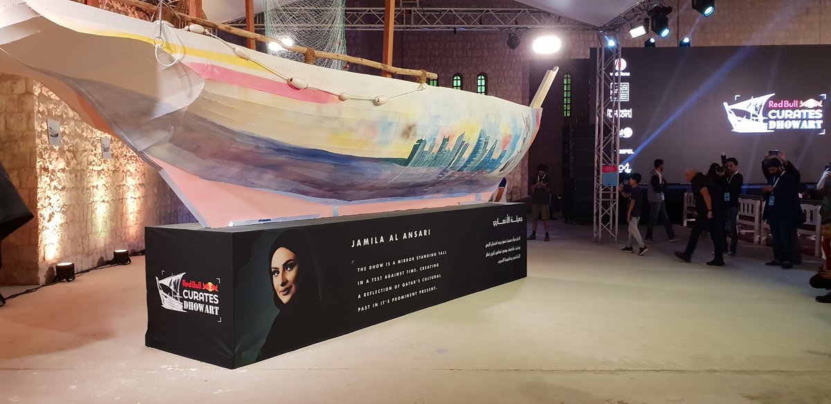 VodafoneQatar's tweet photo. This is the perfect mix of art and Qatari heritage 
#DhowArt
#RedBullCurates
#VodafoneQatar 
@RedBullQatar https://t.co/1CUgIbFyT5