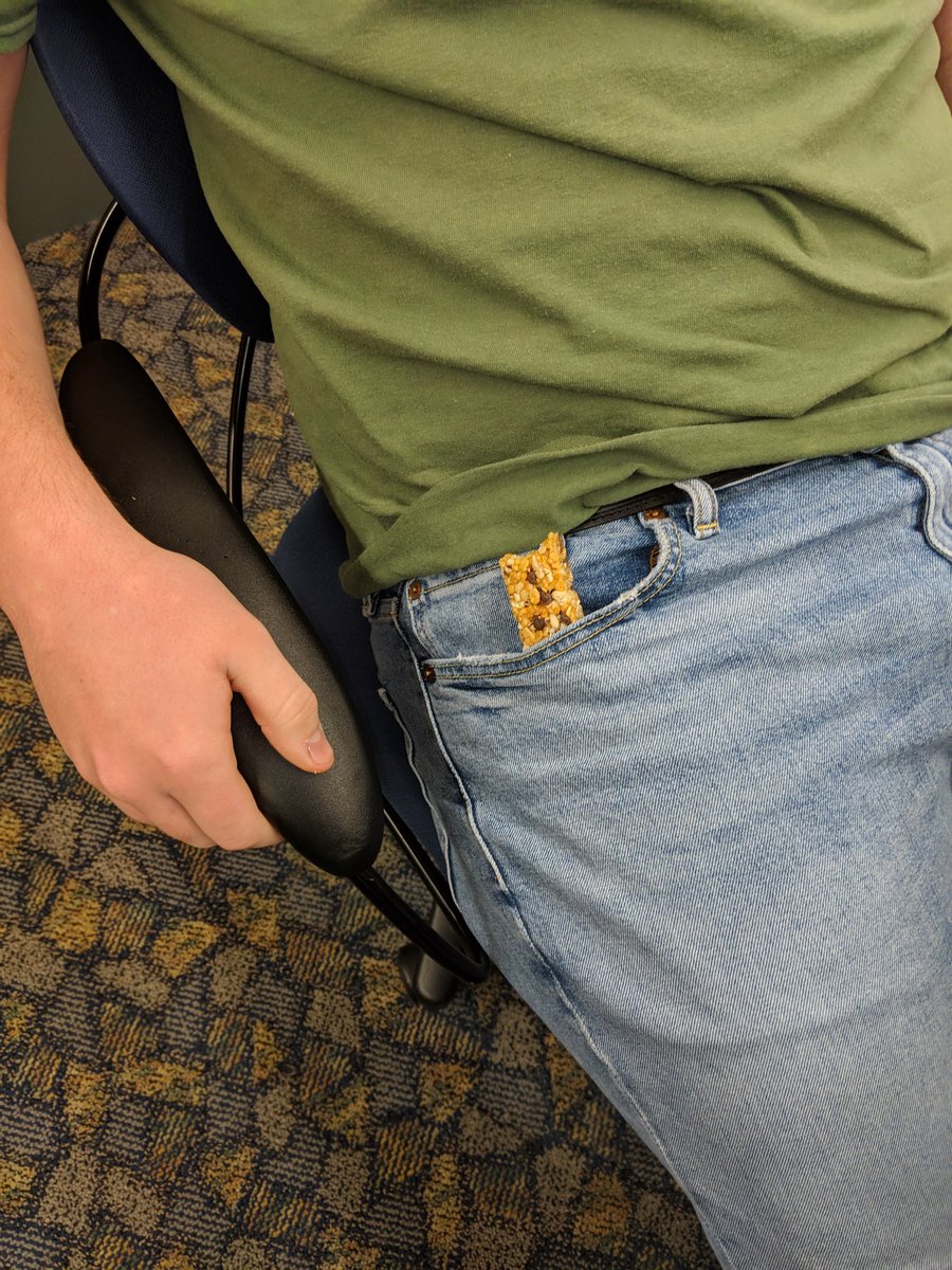 NorfsideNews's tweet photo. BREAKING: I forgot that I had a granola bar in my pocket https://t.co/MyAfBvYLWX
