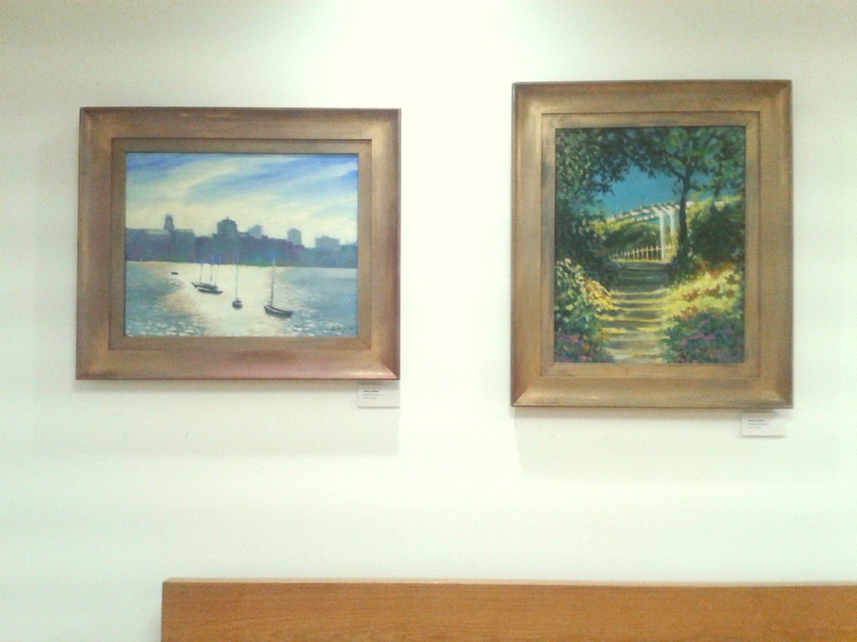 It was great to see everyone today! 'Limehouse Reach 1' and 'Pergola, Hampstead' by Andy Parker are two of the many pieces still avaiable to borrow. The final day of the lending session is at @Resource4London from 10-4 tomorrow. Hope you can come along!