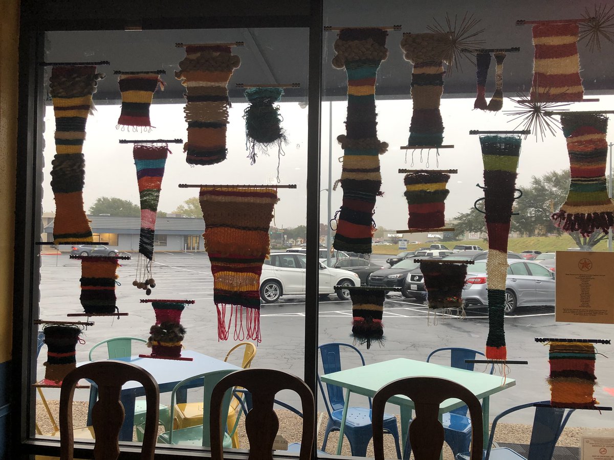 If you have not made it in to see this months beautiful window installation, you simply must. Texas School for the Blind Fine Arts! Wow.
.
.
.
#texasschoolfortheblind #texasschoolfortheblindandvisuallyimpaired #finearts #eldoradocafeatx #luckyarewe #decemberinstallations