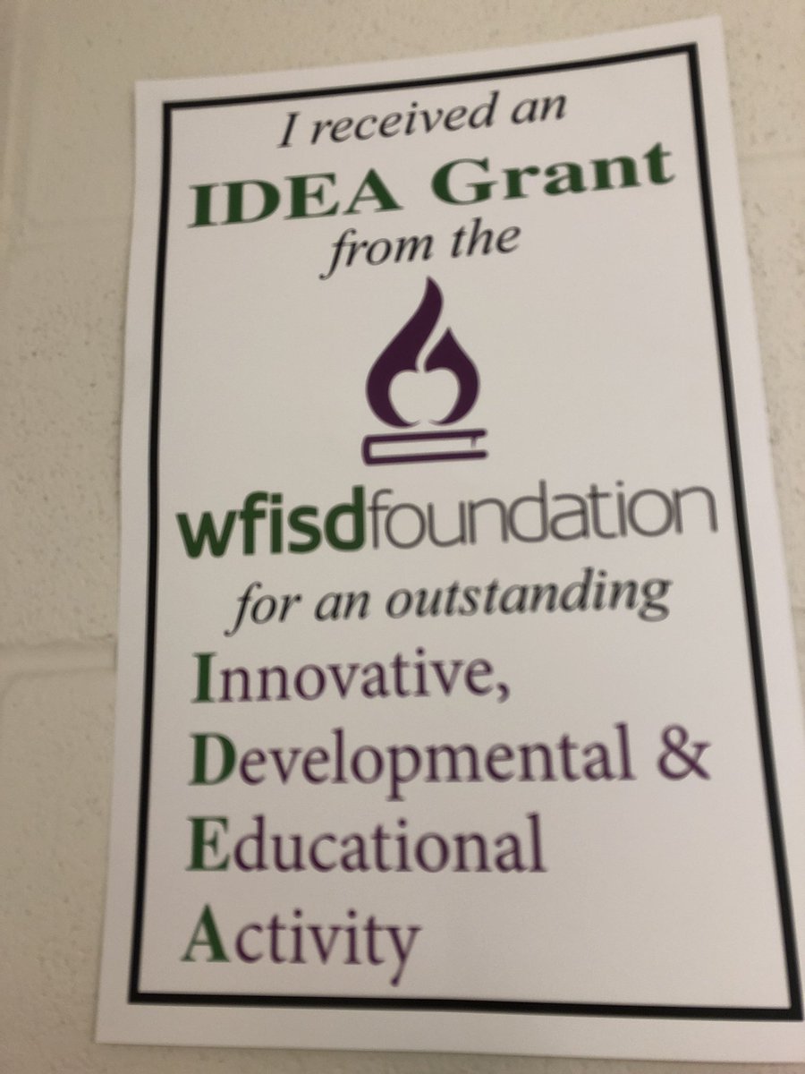 andiwagg's tweet image. So this happened! Happy Friday!! #IDEAgrant #iamwfisd @SouthernHillsWF #imayhavescreamed @SHDanielleT