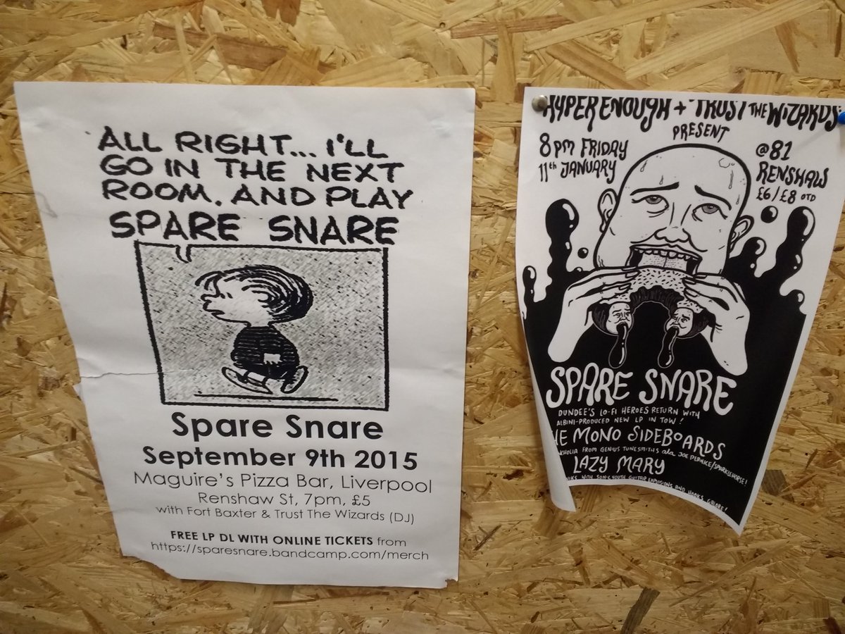 #ReturnoftheSnare get yourself down to our next gig 11.01.19 at  <a href="/81renshaw/">81renshaw</a> with <a href="/Spare_Snare/">Spare Snare</a>  <a href="/trustthewizards/">Trust the Wizards</a>.