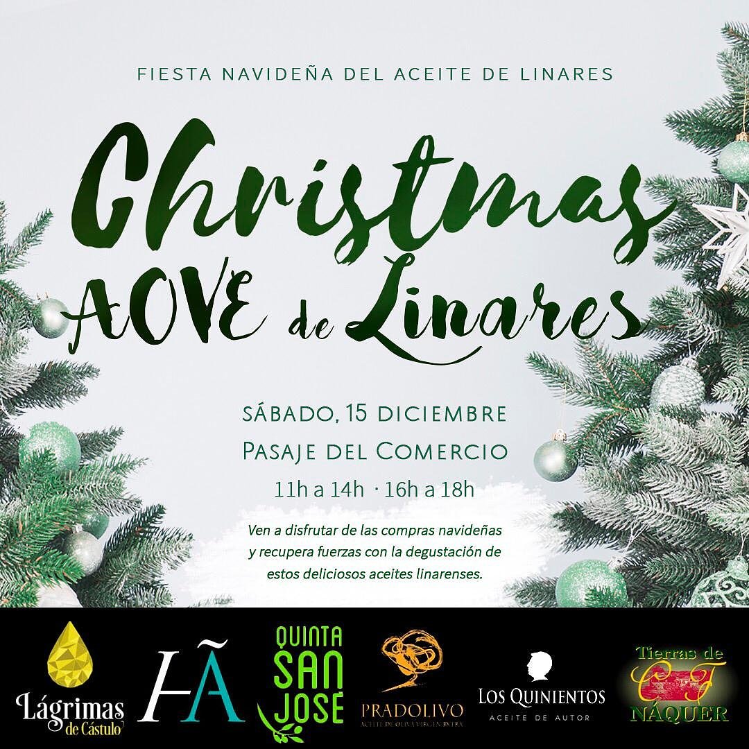 Mañana en el Pasaje del Comercio, Aove de #Linares 
Ven a probarlos TODOS
#LinaresEsAceite