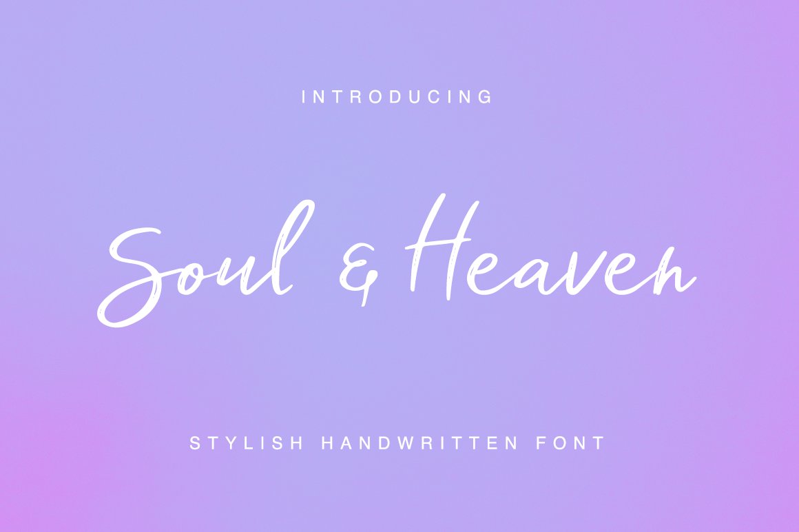 fontjournal's tweet image. Soul &amp;amp; Heaven is a #Free Script #Font in OTF, TTF, WOFF &amp;amp; WOFF2 (Commercial Use OK) - I always welcome a #WebFont.  Download from Font Bundles...  w3n.us/soul-heaven