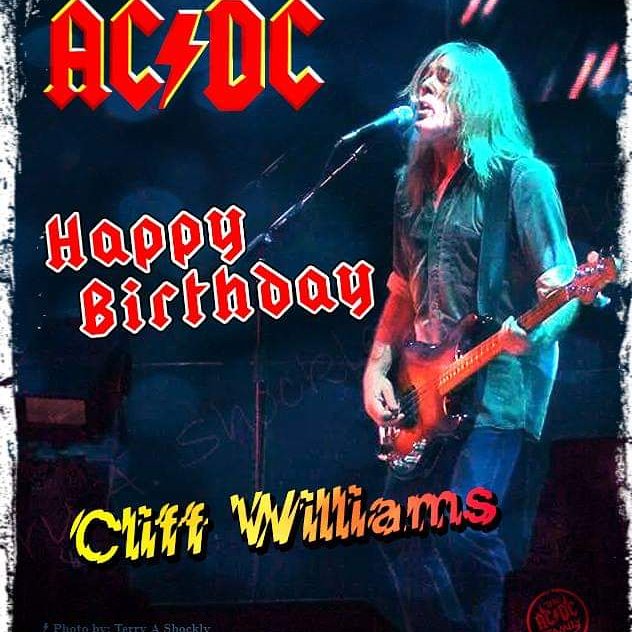 Happy Birthday Cliff Williams.    