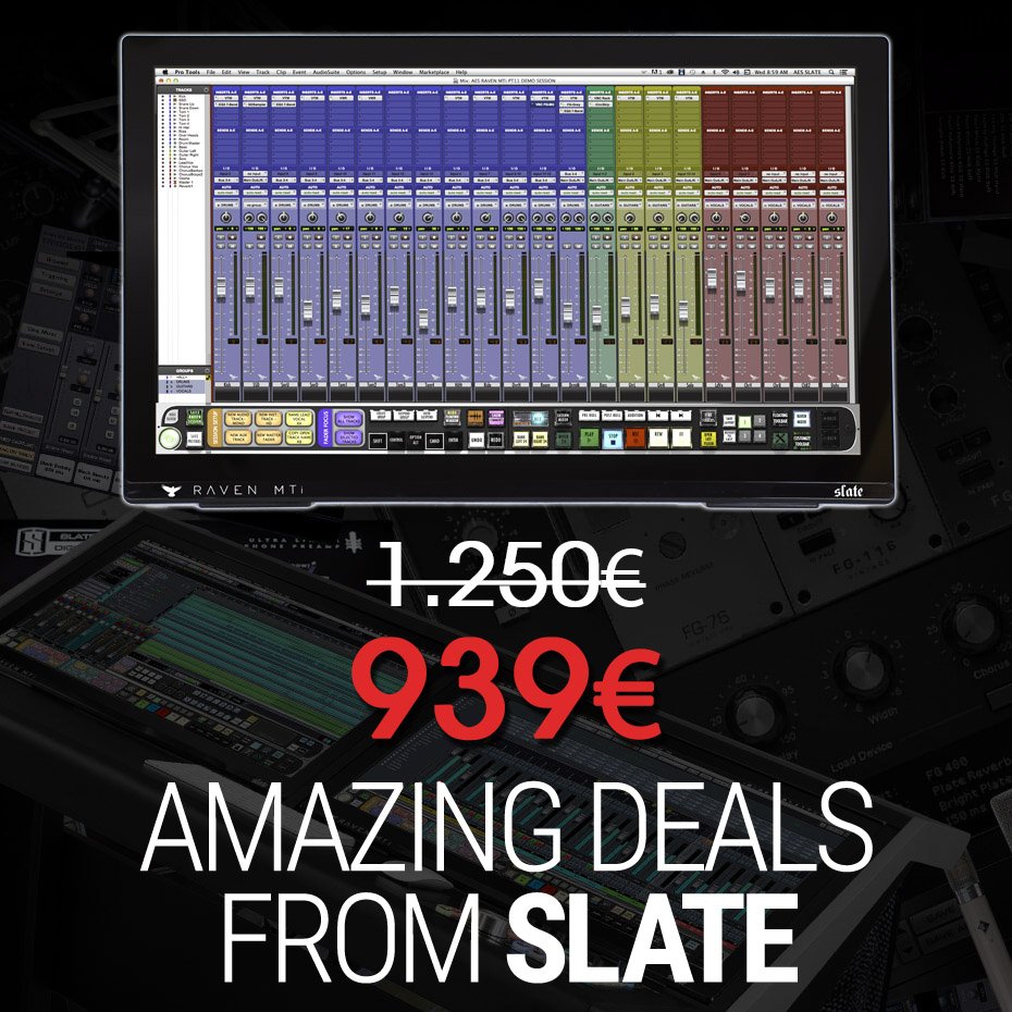 ‼️SLATE: OFFERTA ESCLUSIVA PER LE FESTIVITÀ‼️
 * SCONTO DEL 25% *
Controller DAW Multi-Touch da 27" - RAVEN MTi2 con uno sconto esclusivo valido solo fino al 18 Dicembre!☝🏻
Acquistalo subito visitando:
digilandsrl.it/prodotto/slate…

#slatedigital #stevenslate #proaudio #recordingstudio