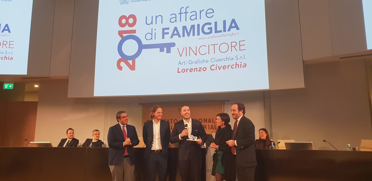 Che bella notizia! Il nostro <a href="/loreciverchia/">Lorenzo Civerchia</a> vince il Premio “Un affare di famiglia” dedicato ai giovani imprenditori che hanno dimostrato attenzione e dedizione nel portare avanti e migliorare l’attività imprenditoriale familiare #unaffaredifamiglia2018