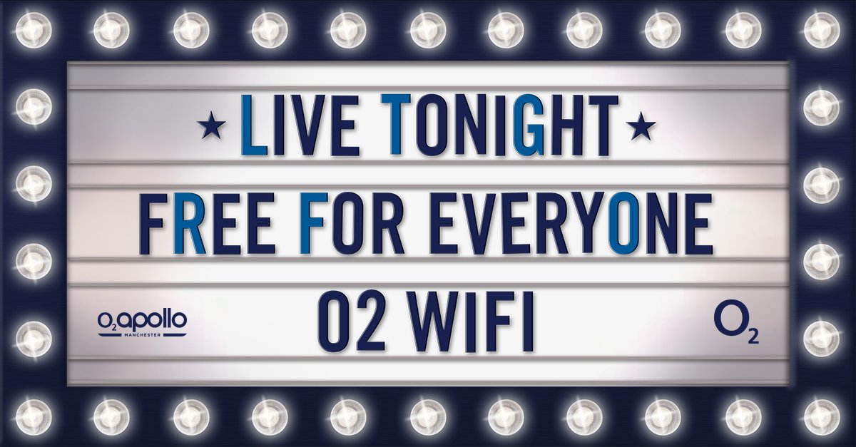 O2 Apollo Manchester tweet media