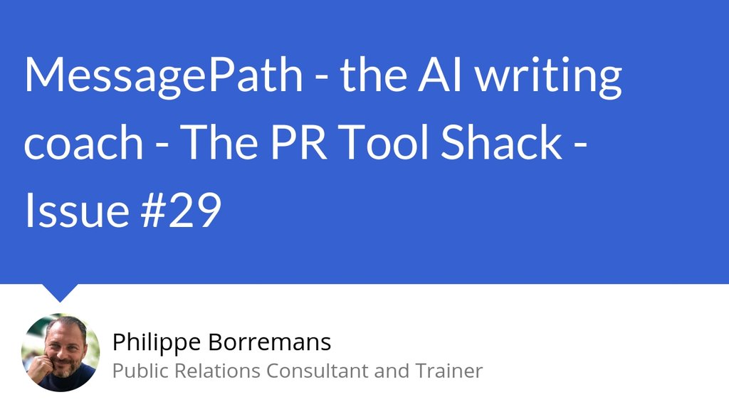 HoratioNelson's tweet photo. "MessagePath’s software helps you write the right words and helps companies make sure communications are effective, on brand, and legally safe." https://t.co/kwt4BLDfLi #AI #Intelligence #Newsletter #ArtificialIntelligence #Digest #Prhacking #Publicrelations https://t.co/UFcF90QyVk