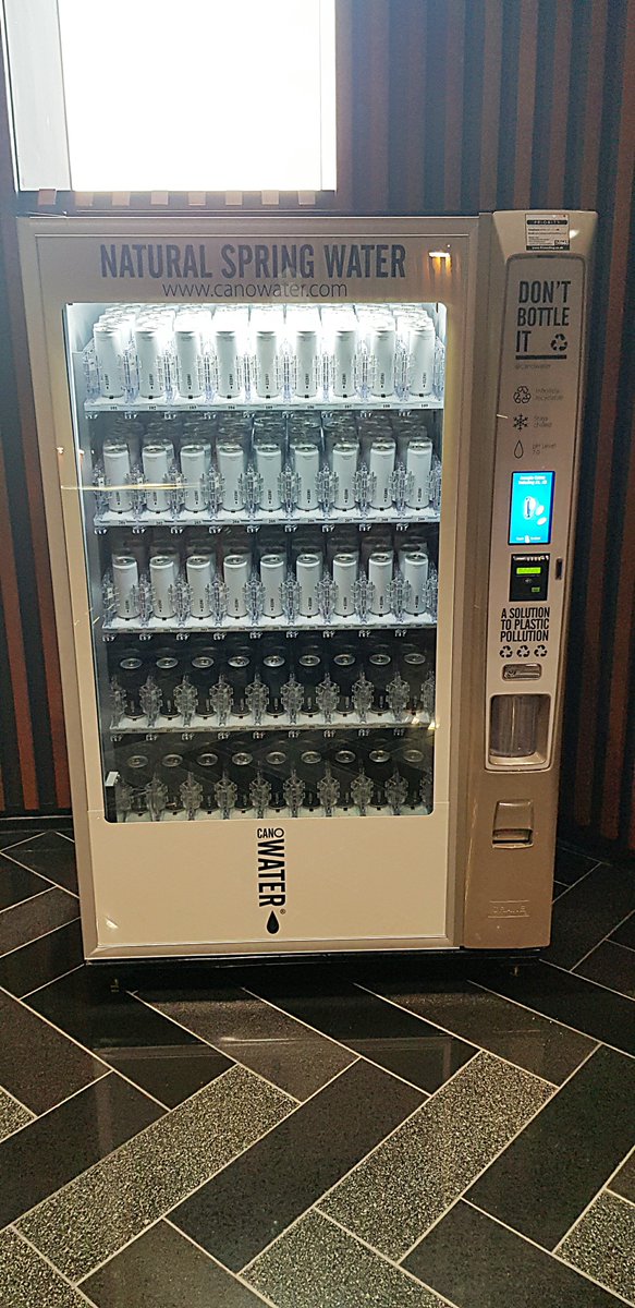 LTTVending's tweet photo. We’re really excited to work with @canowater on this new &amp; exciting approach to vending featuring Natural Spring Water in a can. Visit the machine at #VictoriaGate in #Leeds and tag us in your photos! @HammersonEngage #VendingSolutions #WatchThisSpace https://t.co/RXoTplp4Cl