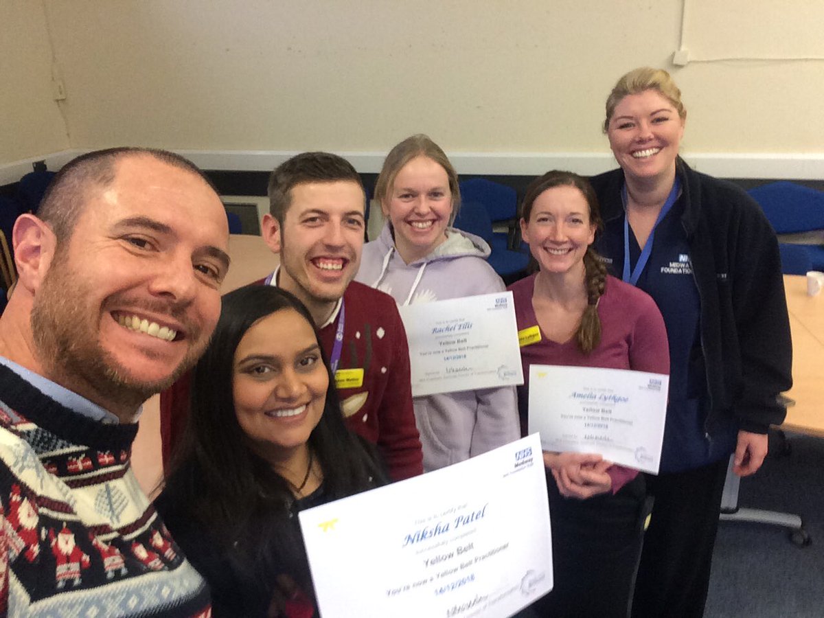 Well done to our 2nd cohort of Yellow Belt practitioners <a href="/Medway_NHS_FT/">Medway NHS Foundation Trust</a> who qualified today having demonstrated making a change using the trusts Improvement methods and involving our people to develop the right solutions supporting our strategic objectives 👍