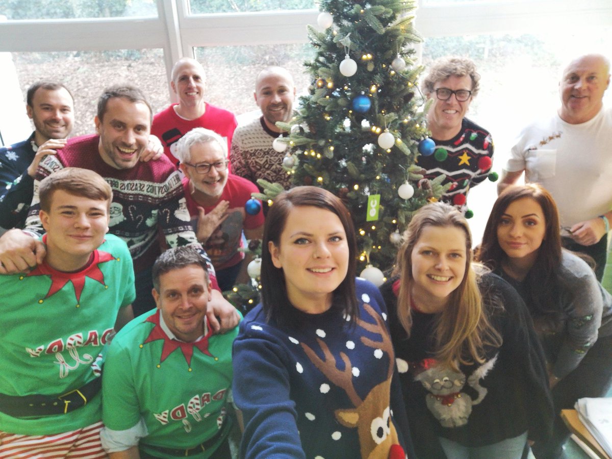 Some of the EC team sporting their Christmas jumpers and raising money for <a href="/savechildrenuk/">Save the Children UK</a> Are you wearing yours?🎄☃️🎅 #christmasjumperday #christmasjumper #savethechildren #dontforgettodonate #designlife #christmas #london #tgif