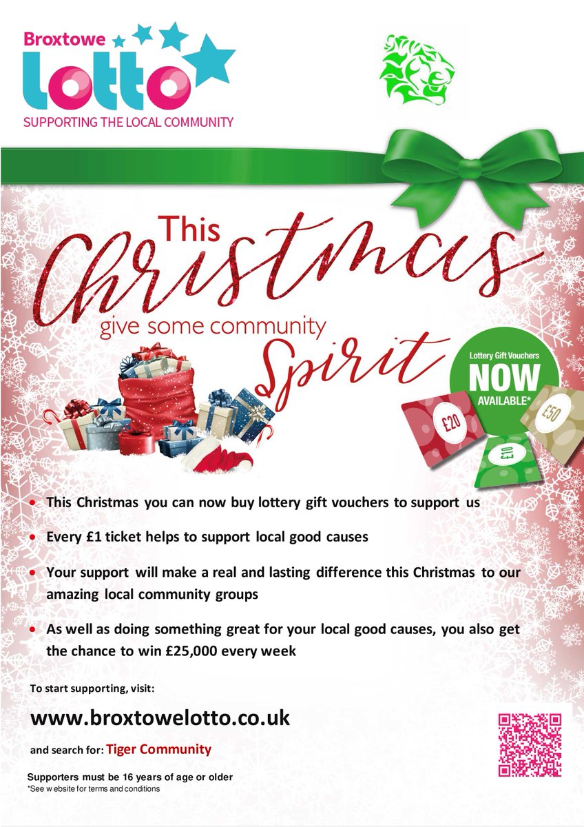 LionsInTheCloud's tweet photo. This Christmas give some community spirit https://t.co/RxB3dBoC6m… #BroxtoweLotto via @BroxtoweLotto #communityenterprise #SocEnt #fundraising https://t.co/OipE7RrPQL