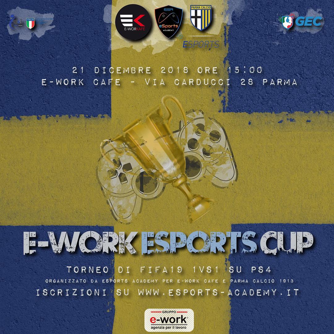 Players di #Fifa19, questa news è per voi: vi aspettiamo venerdì 21 dicembre all'E-workafè di Parma per un torneo 1vs1 organizzato da @esa_2017 ⚽🎮
Pronti a raccogliere la sfida? 💪🏻💛💙
Scopri di più ➡ http://bit.ly/ework-esportscup …
#ChinoisiAmo #ParmaeSports