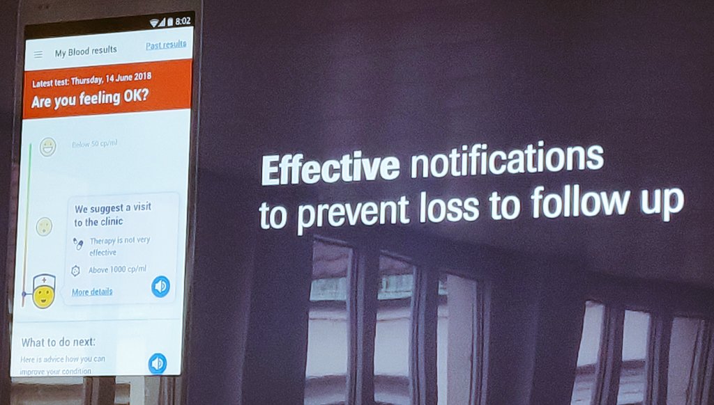 manumeyer1's tweet photo. Another impressive presentation by @jjrdk about the iThemba app to provide #HIV patients in SouthAfrica with their lab results in days instead of months. #flashcon https://t.co/EbUUUjfcnB