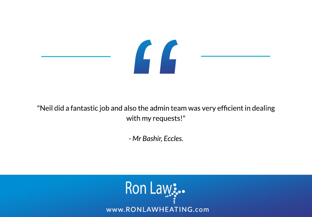 Lovely to hear some feedback from Mr Bashir in Eccles after recently carrying out some work on his property.

Mr Bashir called in to say what a fantastic job Neil did and also how efficient the admin team were in dealing with his requests! #RonLaw #Southport #Plumbing