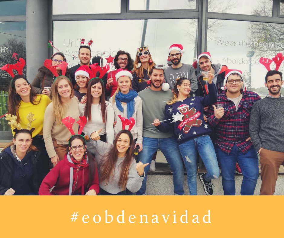 EOB_Barcelona's tweet photo. El espíritu navideño se ha apoderado de la EOB esta mañana. Hemos brindado con cava y turrones en este último fin de semana de máster del 2018.
#eobdenavidad #someob #somososteopatia #eob https://t.co/pxY7qjo9uj