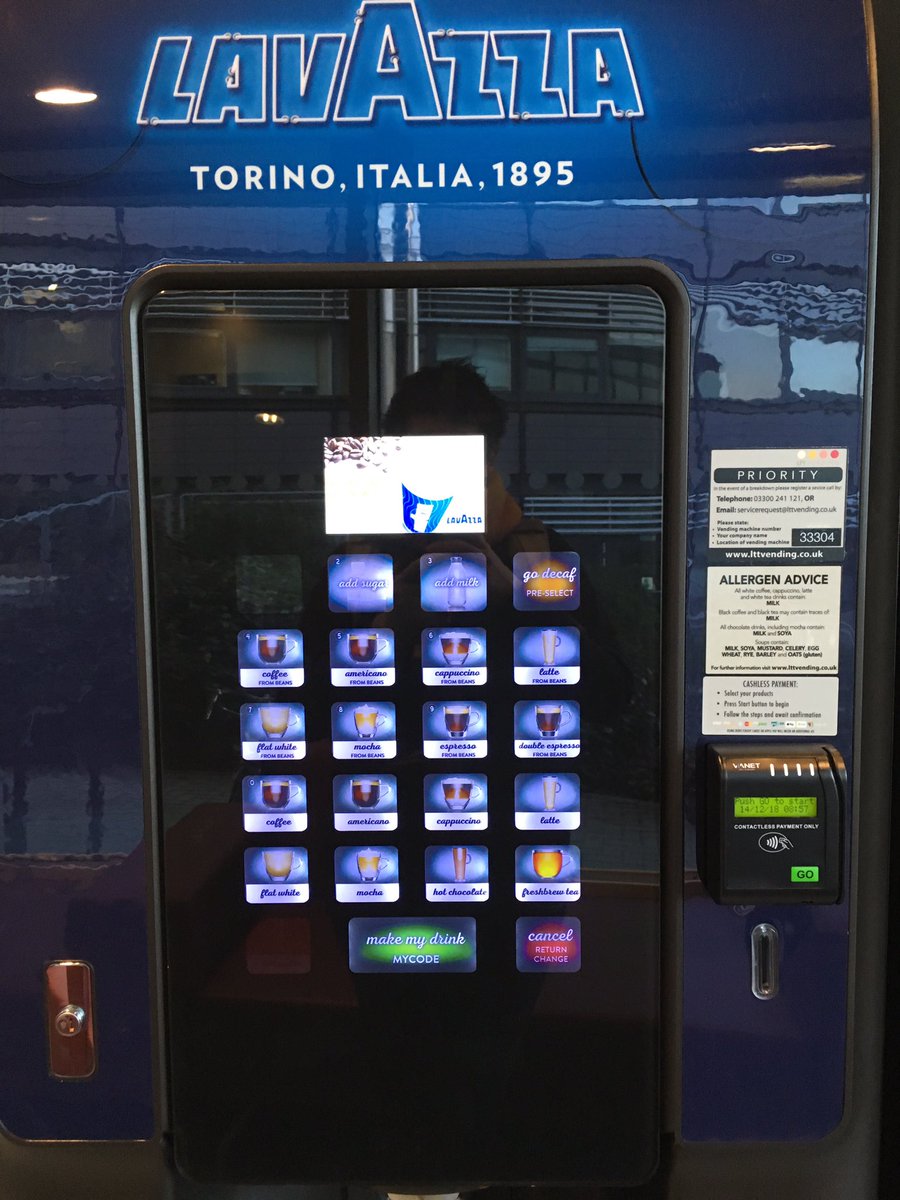 Looks like Santa’s been early and installed a new coffee machine in <a href="/FalmerLib/">Falmer Library, University of Brighton.</a>. Next term the library will be open until midnight every night so I’m sure it will come in useful ❤️