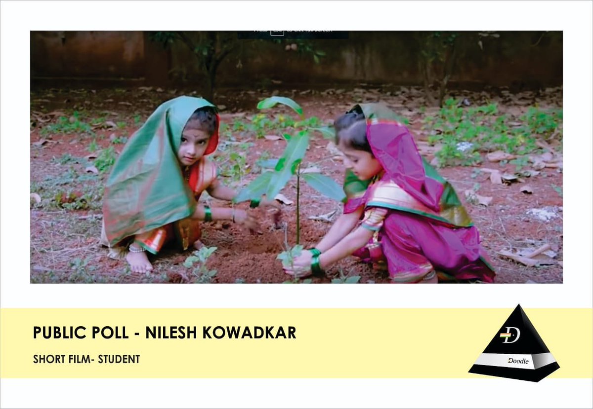DoodleFest's tweet photo. Doodle 2018 winners of the Short Film Public Poll Category

As we take the final step, We are glad to announce the most important part of Doodle that is its winners!

The winner for Short Film- Public Poll category is Nilesh Kowadkar who is felicitated with a Award! https://t.co/l08Lju1ZUh