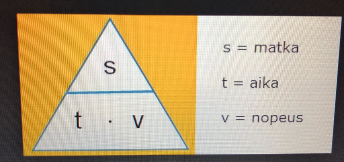 Ylä-asteella opiskelin fysiikkaa apukolmion avulla, nyt se ei toimikkaan enää lukiossa vaikka laskemme samoja asioita, oonko vaan tyhmä?
