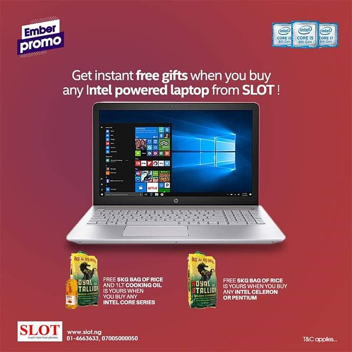 slotlimited's tweet photo. Buy any Intel powered Core series computer from SLOT and get FREE 5KG Bag of Rice and 1 Litre Cooking Oil and an Intel powered Celeron/Pentium computer and get 5KG Bag of Rice instantly!
SHOP NOW: https://t.co/XARio30E1M
Call to Order: 01-4663633
T&C applies...
#SLOTat20 https://t.co/dqbiNSHu6T