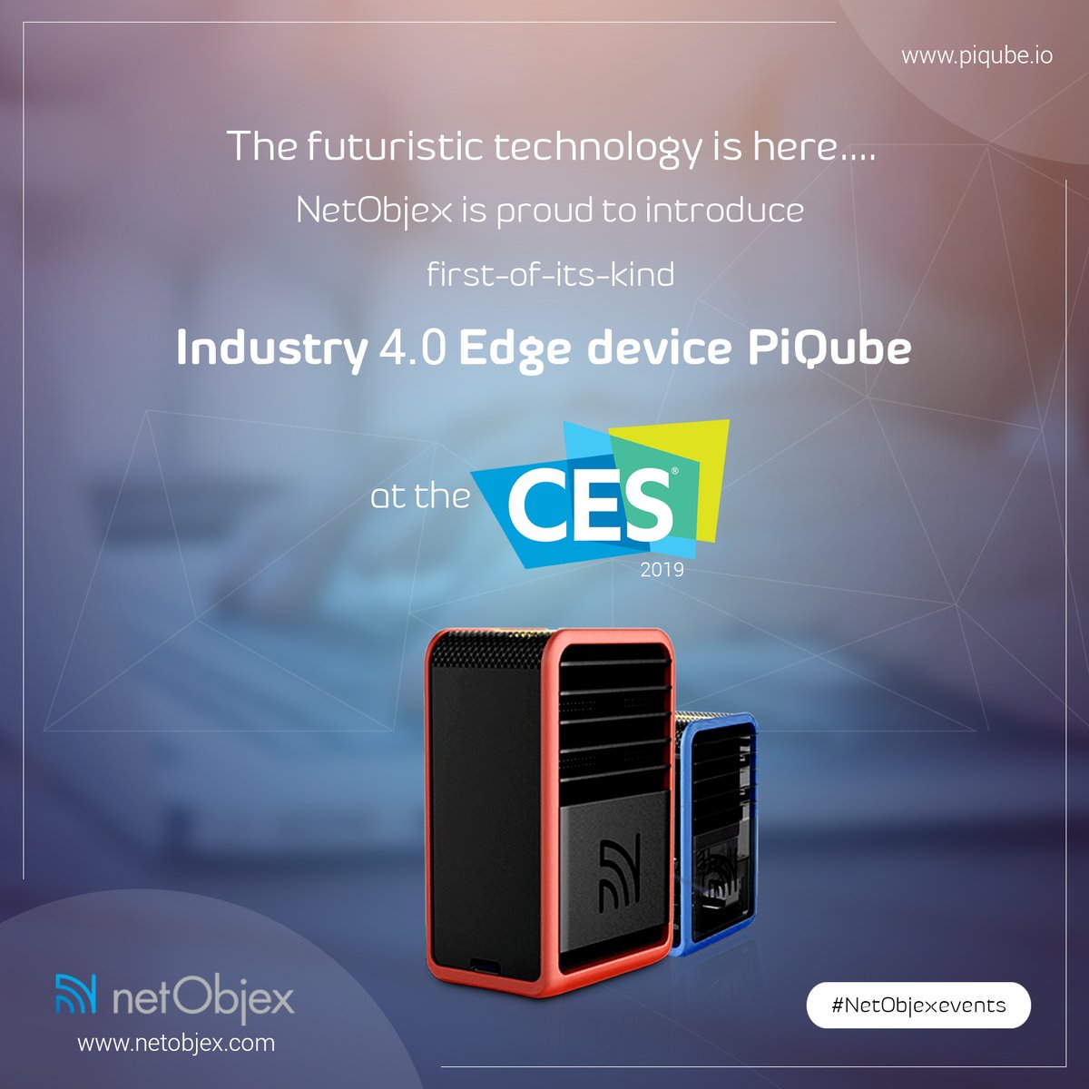 PiQube_io's tweet image. NetObjex proudly introduces the revolutionary Industry 4.0 device: PiQube, which assists businesses deploy IoT-AI-Blockchain networks in operational environments. Let&apos;s meet @CES2019 Booth 52774
Kindly support our crowdfunding campaign at bit.ly/2DXntO6 
#netobjexevents