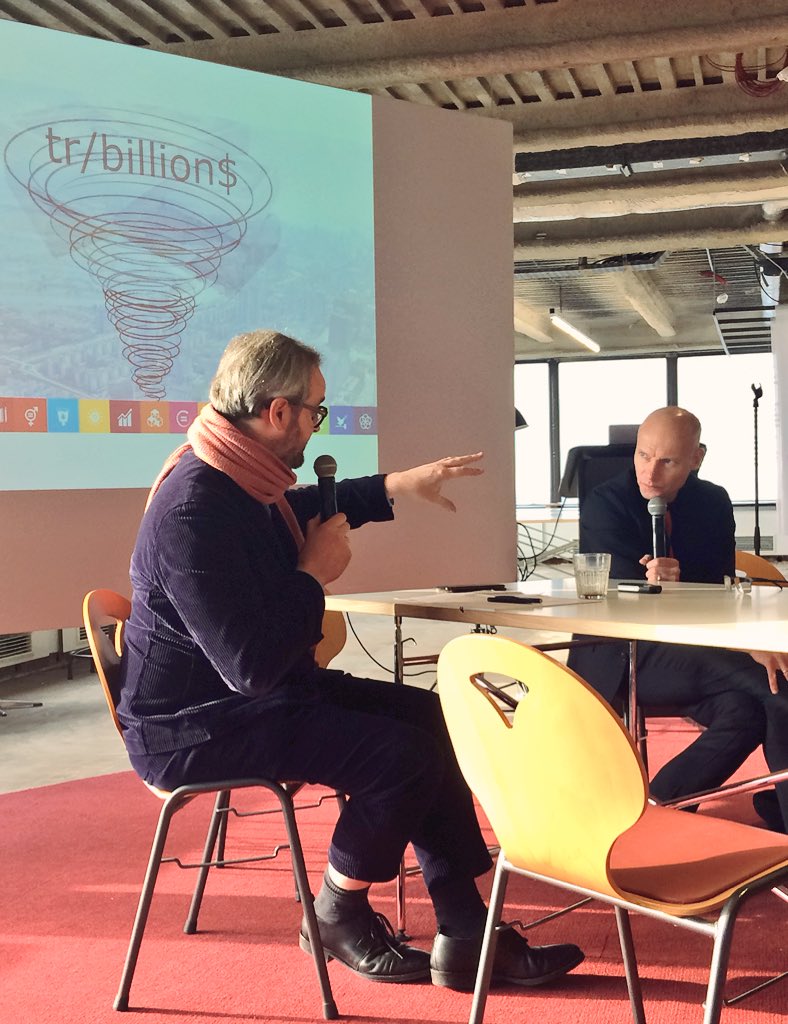 “There is a risk that consultancy trumps community in organising integral design challenges” <a href="/henkovink/">Henk Ovink</a> about <a href="/rebuildbydesign/">REBUILD BY DESIGN</a> at #youareherebrussels. Investors should become partners!