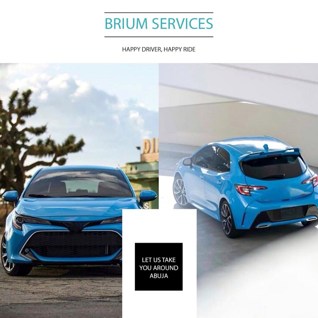 briumservices's tweet photo. Move around Abuja with #BriumServices🚙 https://t.co/F6VpPAcWYB