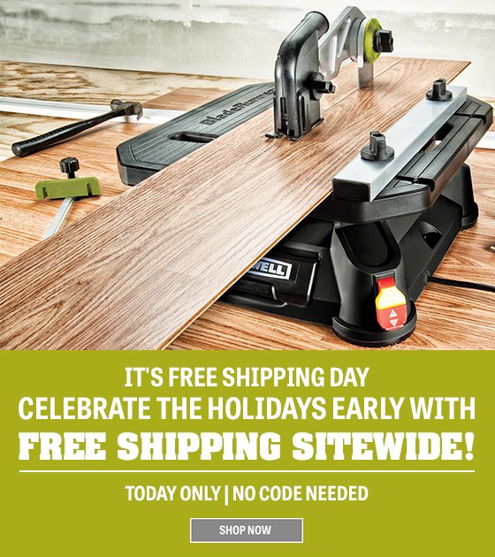 It's Free Shipping Day! Get what you need in time for the holidays with free shipping on rockwelltools.com. Today Only! No code needed #freeshipping #tools
