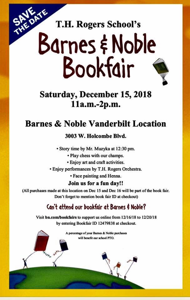 T H Rogers Pto On Twitter Rams Friends B N Bookfair Is