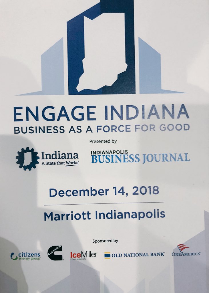 Business as a force for good. #engageindiana