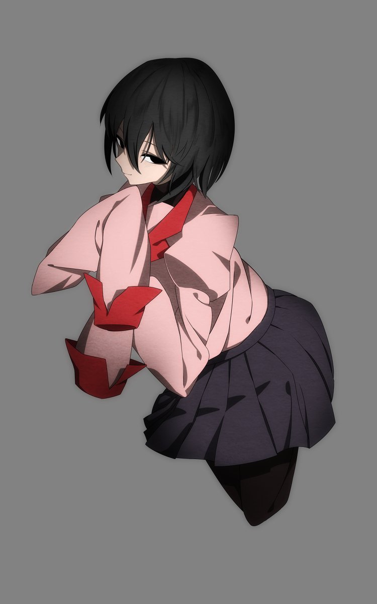 ゆ 忍野扇 化物語 忍野扇 終物語 女の子 黒 T Co Jpyzrz9wtm