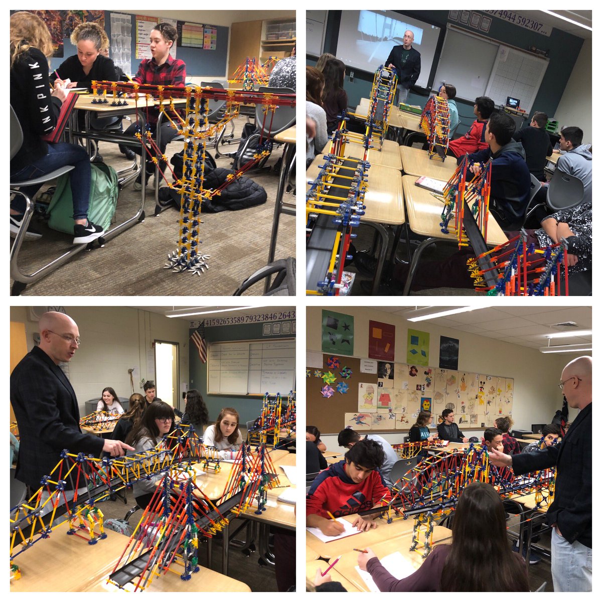 DelranMath's tweet photo. Studying the geometry of bridges in geometry! 😍#MathPracticeStandards #constructviablearguments #reasonabstractly @StrykerG8 @Delran_Super @DelranHS_Princ @DelranEA @DelranSchools https://t.co/7FXCftZ7IY