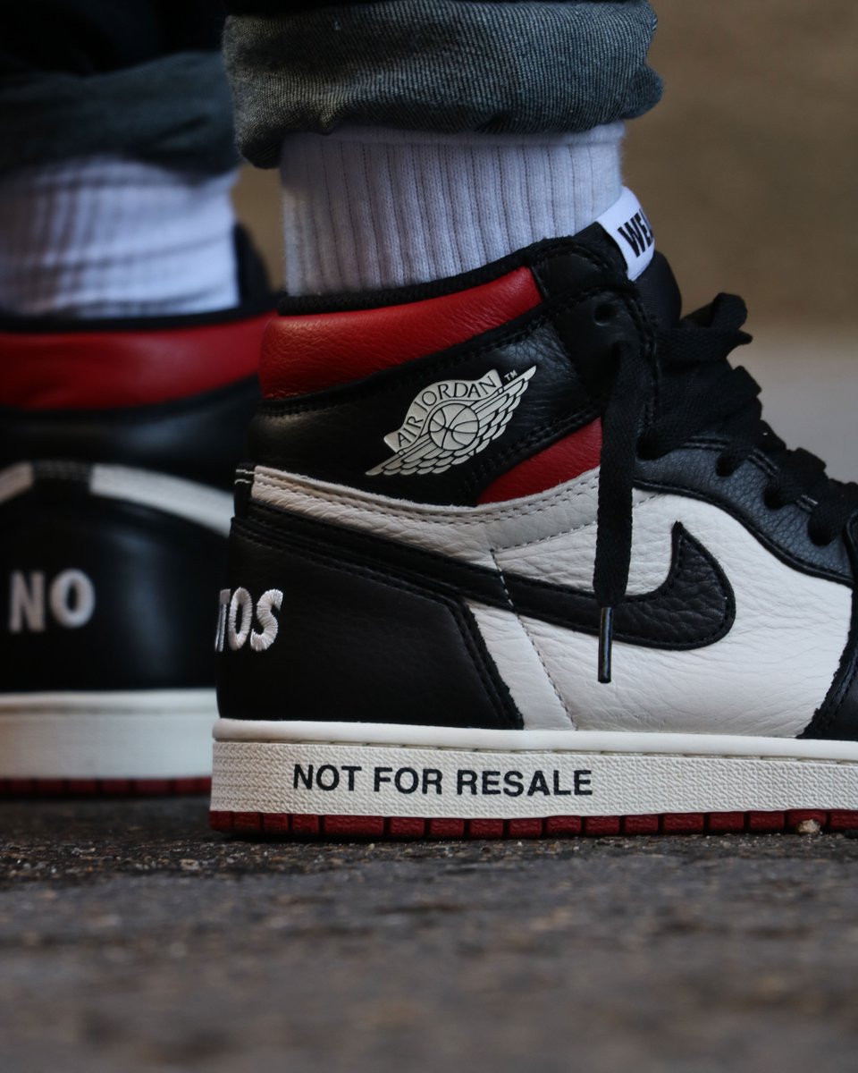 jordan 1 not for resale on feet