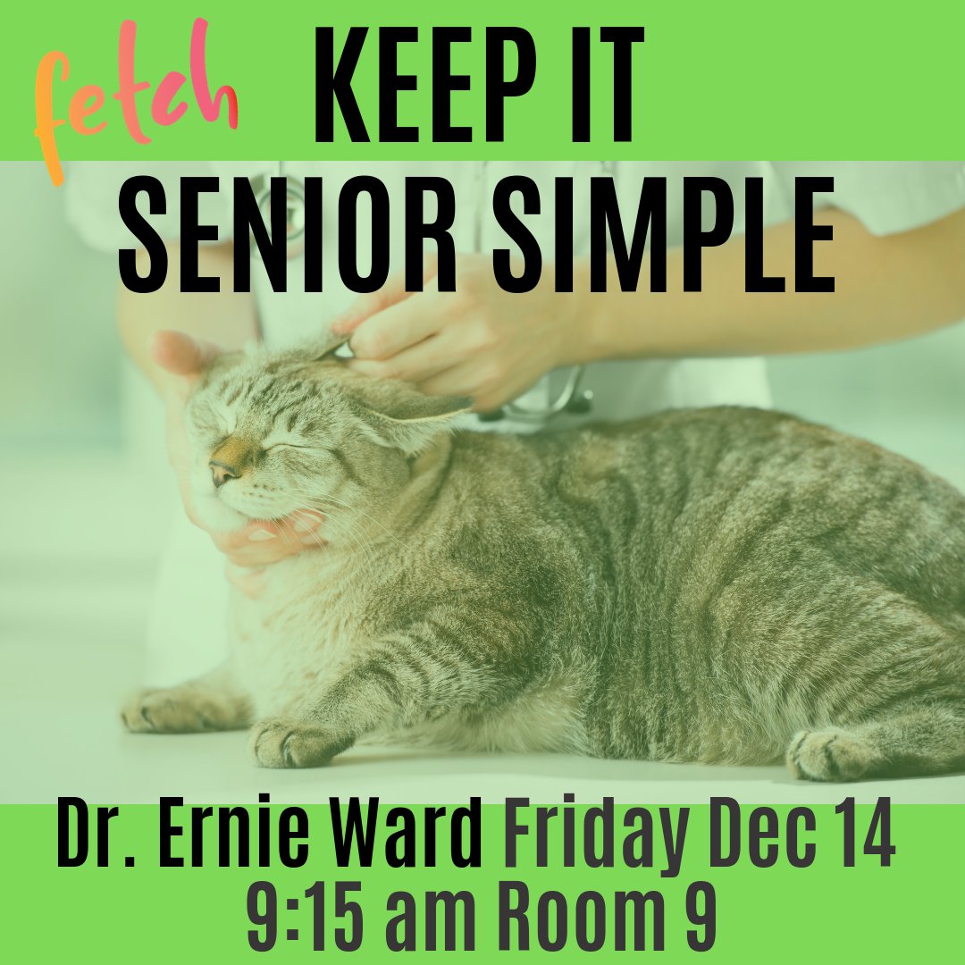 DrErnieWard's tweet image. TODAY! 9:15 a.m. ROOM 9 @fetchdvm360 in San Diego! Let&apos;s talk pet life extension and chronic inflammation! @dvm360 #fetchdvm360 #lifeextension #longevity @wildearthpets #FutureofFood