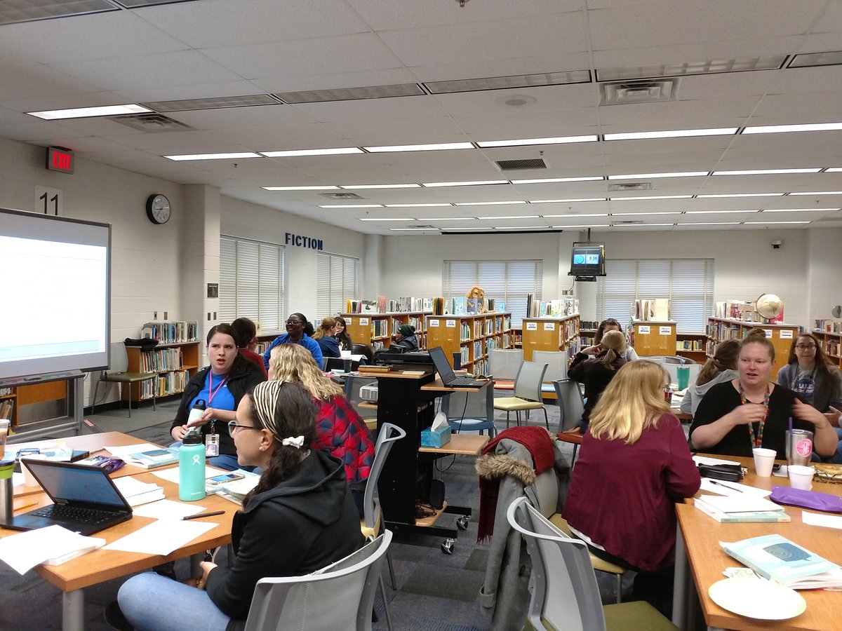 april2599gm's tweet photo. Leadership team killing it this morning with dialogue practice!  #LaneRocks #BetterConversations @FCPSLaneES @nikkikahara @MrsWaters1015 @kinderkaine18 @MsDierman https://t.co/v2oU3NCxvs