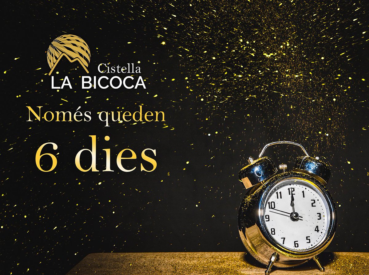 granbicoca's tweet photo. Només queden 6 dies per tenir l'oportunitat de guanyar la Cistella de Nadal Gran Bicoca ⌛⌛
No et quedis sense la teva butlleta‼️
Entra a ➡️ https://t.co/zMdEPoAEvC i compra o regala 🍀
#cistelladenadal #granbicoca #regal #sorteig #nadal https://t.co/F6umWbWyAv