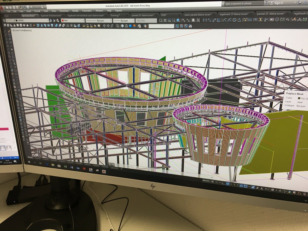 3D tekenwerk van onze #werkvoorbereiding, rond en taps, dan geldt zeker “een goede voorbereiding is het halve werk”, Calvijn College #Middelburg